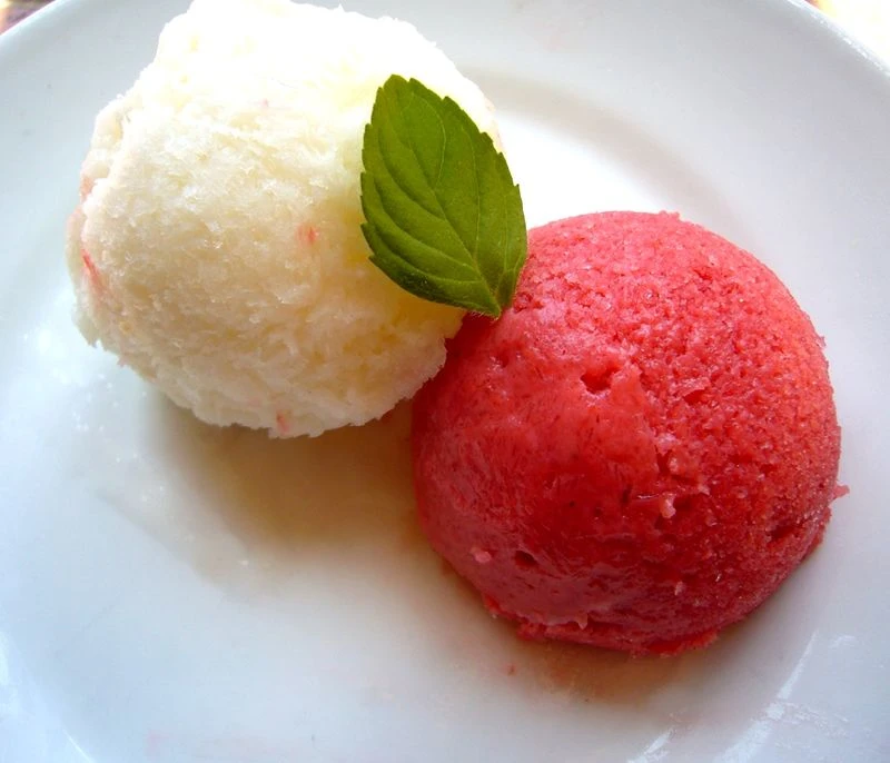 Coupe citron framboise